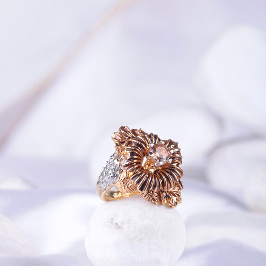 Cubic Flower Ring