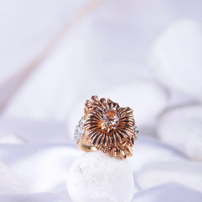 Cubic Flower Ring - Riwaaj