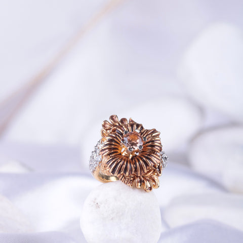 Cubic Flower Ring