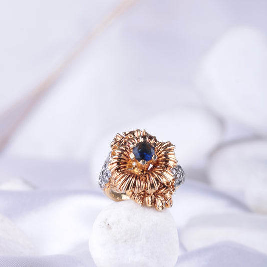 Cubic Flower Ring