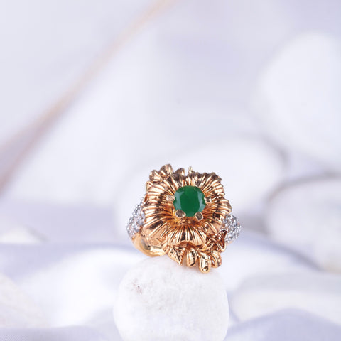 Cubic Flower Ring