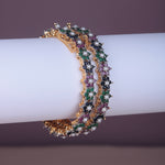 Load image into Gallery viewer, Premium Zirconia Flower Bangle
