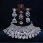 Load image into Gallery viewer, Exquisite Diamond-Inspired Bridal Set – 22K Silver Plated

