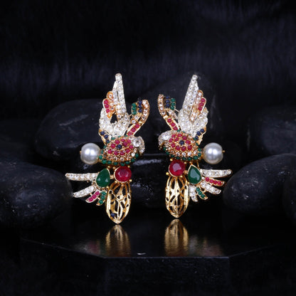 Elegant Parrot Earring - Riwaaj