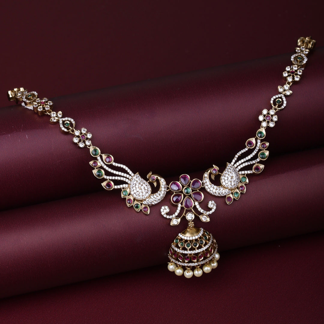 Peacock Grace Pendant Necklace Set