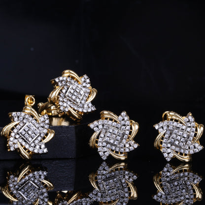 Radiant Zirconia Blossom Set - Riwaaj
