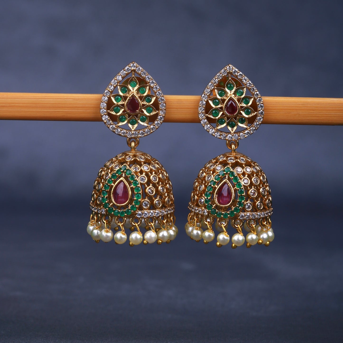 Royal Meenakshi Jhumkas