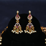 Load image into Gallery viewer, Ruby Bloom Long Necklace Set
