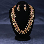 Load image into Gallery viewer, Ruby Bloom Long Necklace Set
