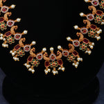 Load image into Gallery viewer, Ruby Bloom Long Necklace Set
