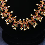 Load image into Gallery viewer, Ruby Bloom Long Necklace Set

