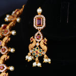 Load image into Gallery viewer, Ruby Bloom Long Necklace Set

