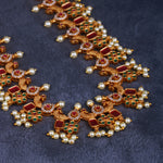 Load image into Gallery viewer, Ruby Bloom Long Necklace Set
