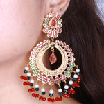 Load image into Gallery viewer, Naqashi Pearl Dangles
