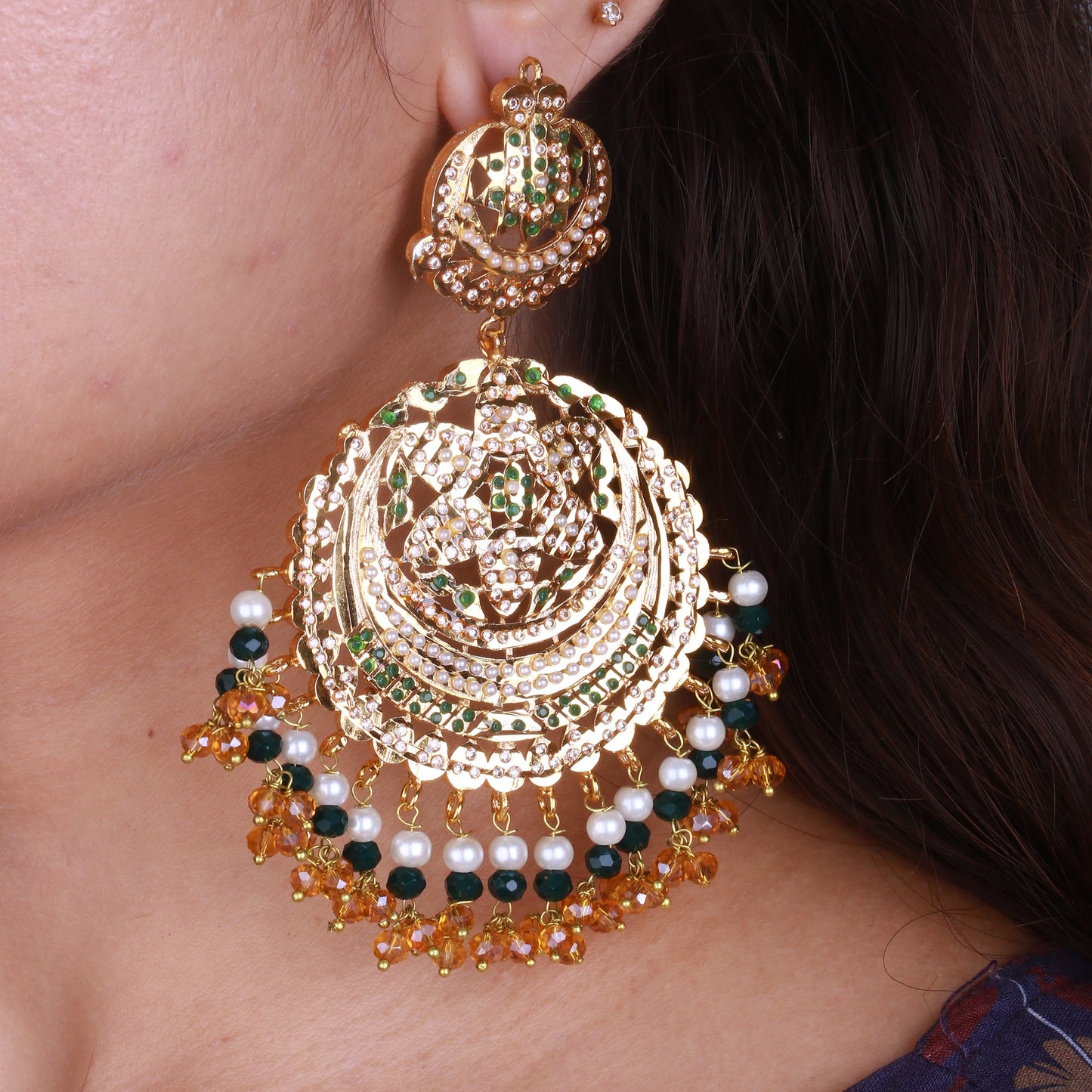 Royal Kundan Jhumkas
