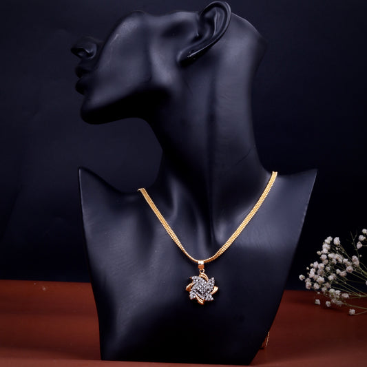 Radiant Zirconia Blossom Pendant