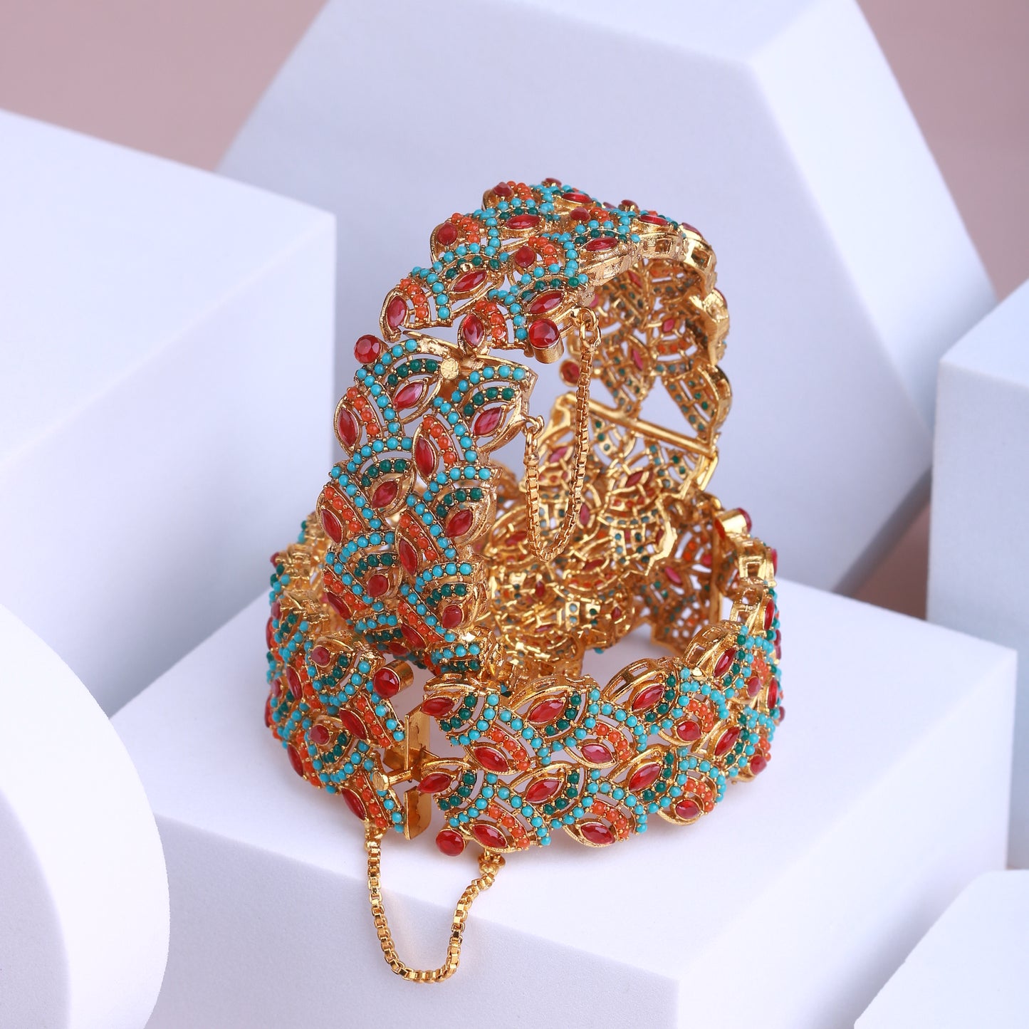 Regal Peacock Bangles