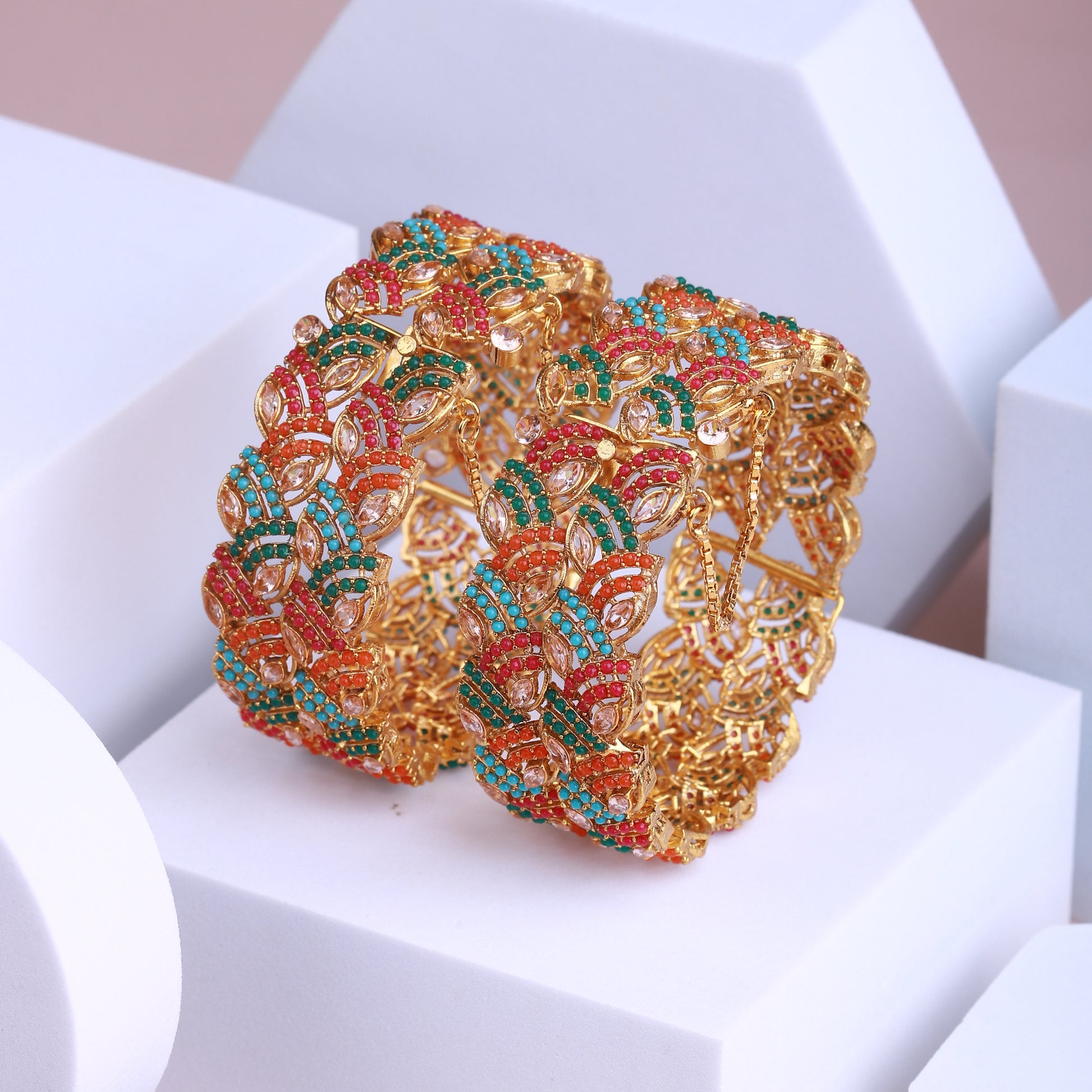 Regal Peacock Bangles - Riwaaj