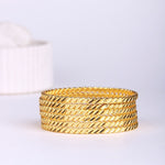 Load image into Gallery viewer, Gold Plated Bangle 6 Piece
