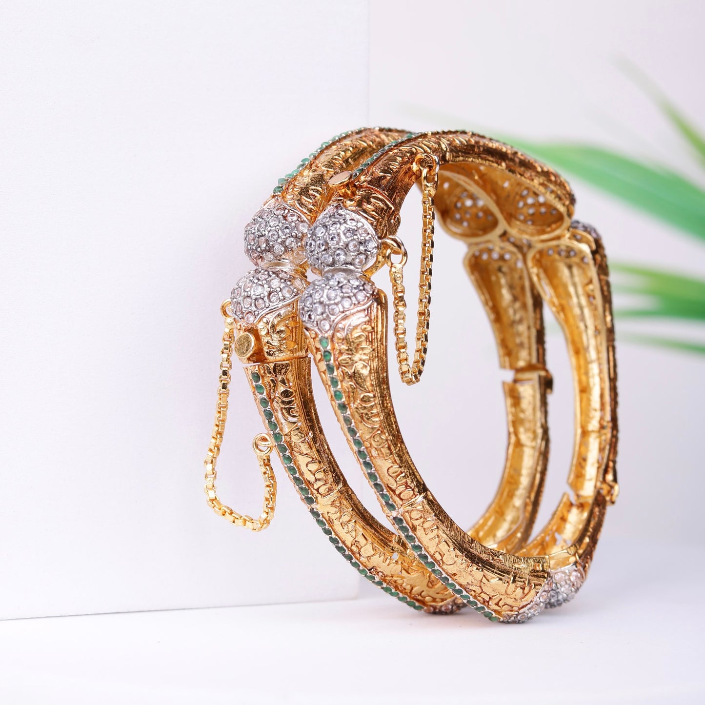 Noor-e-Rani – 22K Gold Polish Bangles