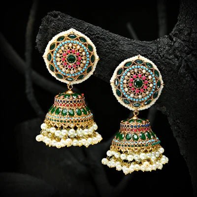 Royal Meenakari Jhumkas - Riwaaj