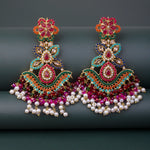 Load image into Gallery viewer, Overlong Navratan Earrings
