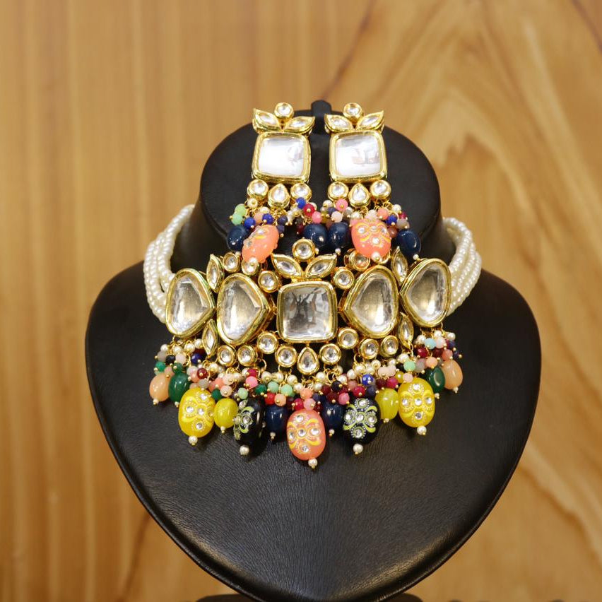 Noor-e-Gulbahar – Vibrant Kundan Bridal Set