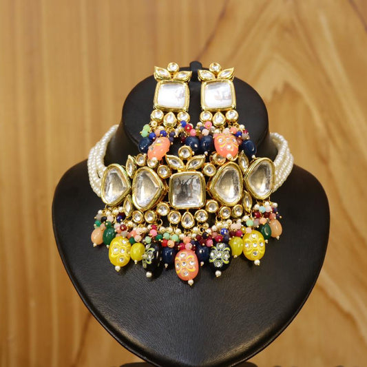 Noor-e-Gulbahar – Vibrant Kundan Bridal Set