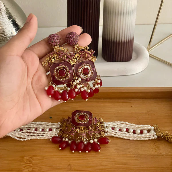 Naureen Half Choker Set