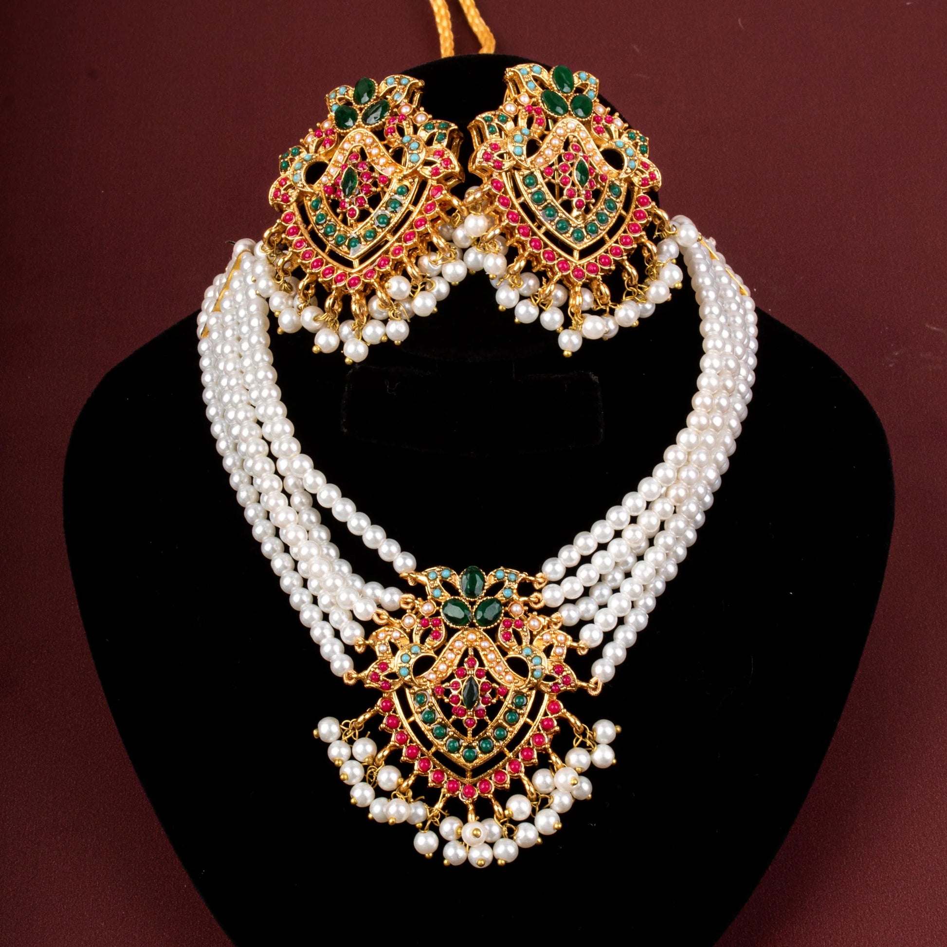 Twisted Naurattan Chokker Set - Riwaaj