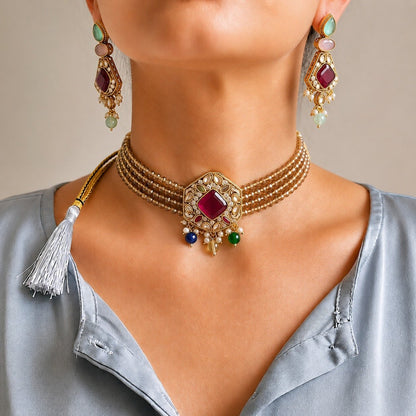 Zeenat Classic Choker Set