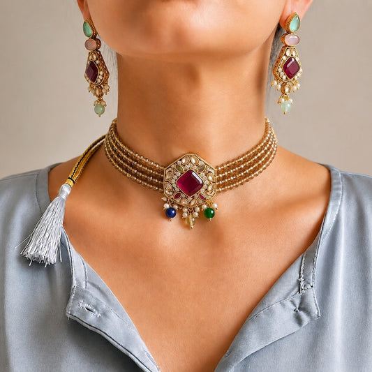 Zeenat Classic Choker Set