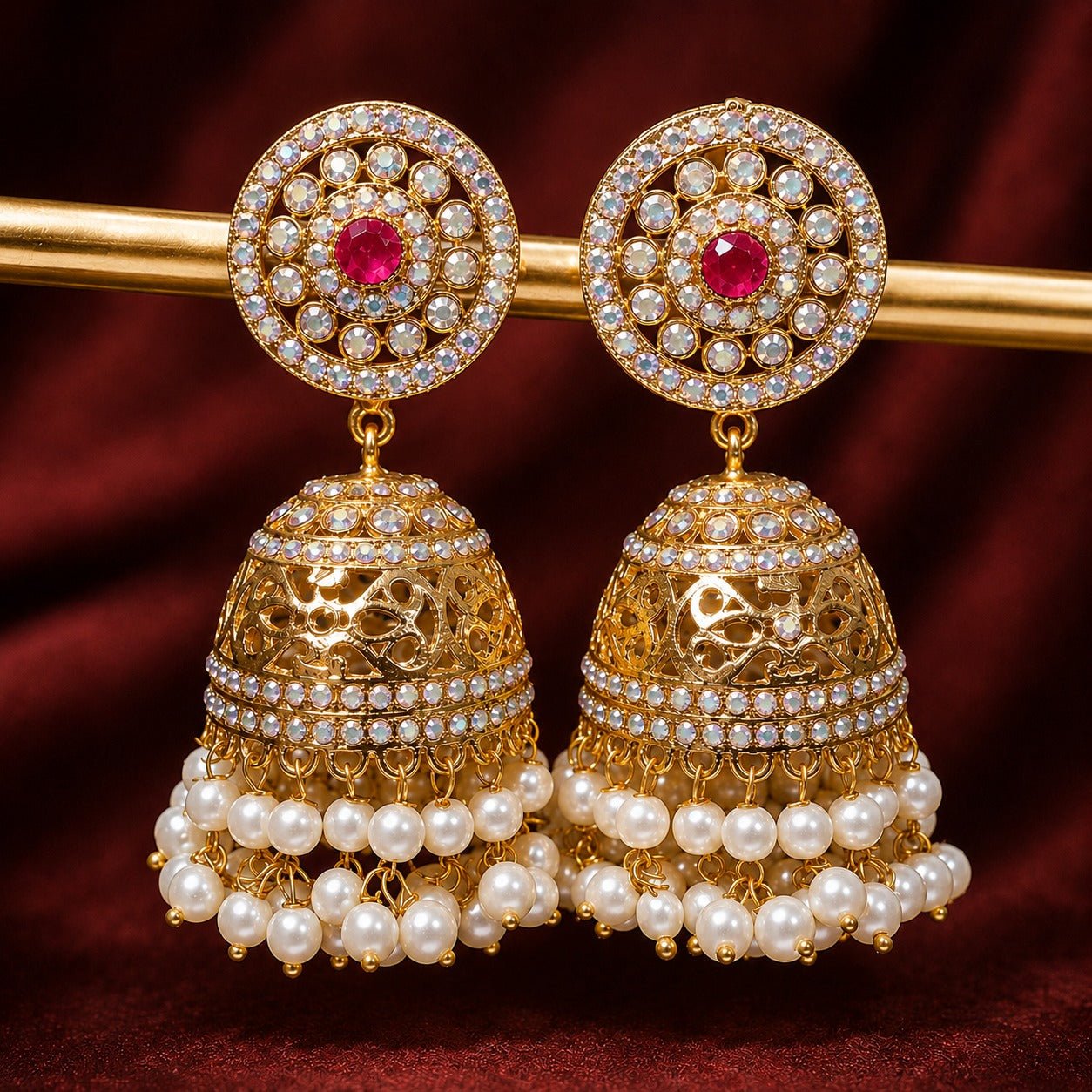 Shahi Pearl Jhumka - Riwaaj
