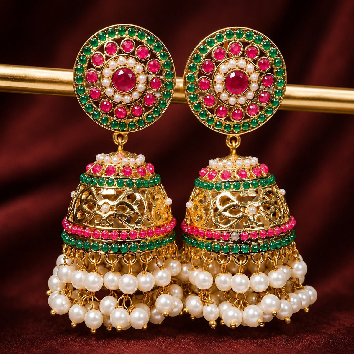 Shahi Pearl Jhumka - Riwaaj