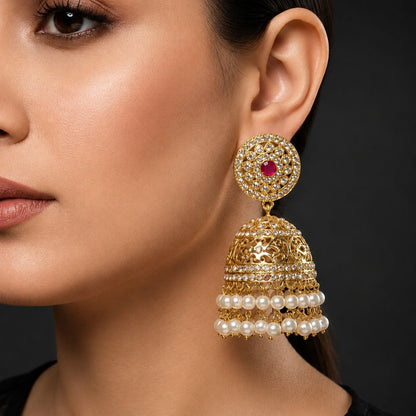 Shahi Pearl Jhumka - Riwaaj