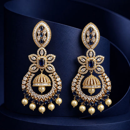 Pearl Drop Statement Earrings