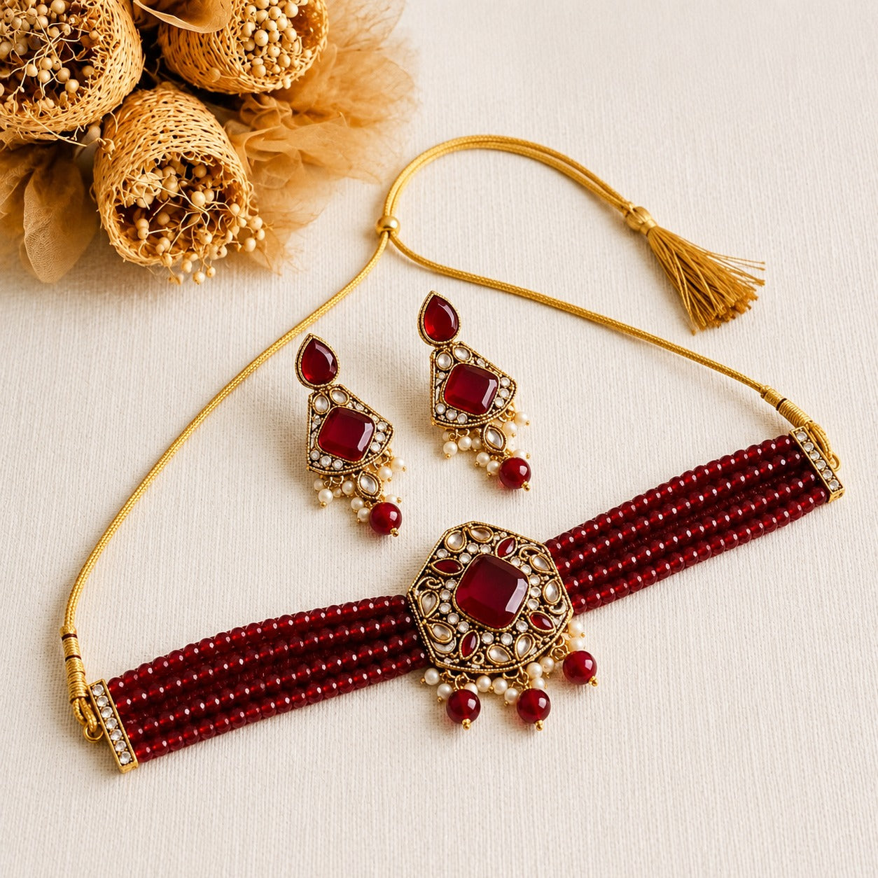 Zeenat Classic Choker Set