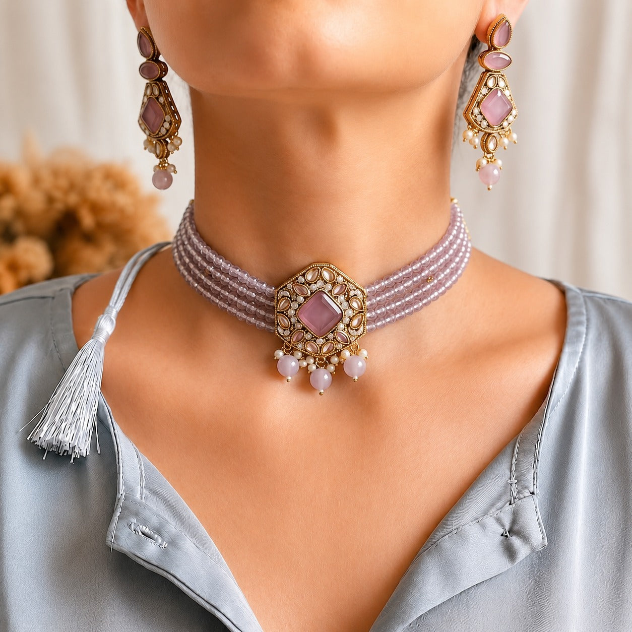 Zeenat Classic Choker Set