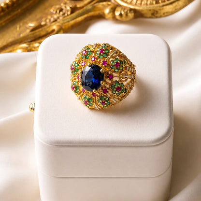 Handcrafted 22k Gold Statement Imperial Medallion