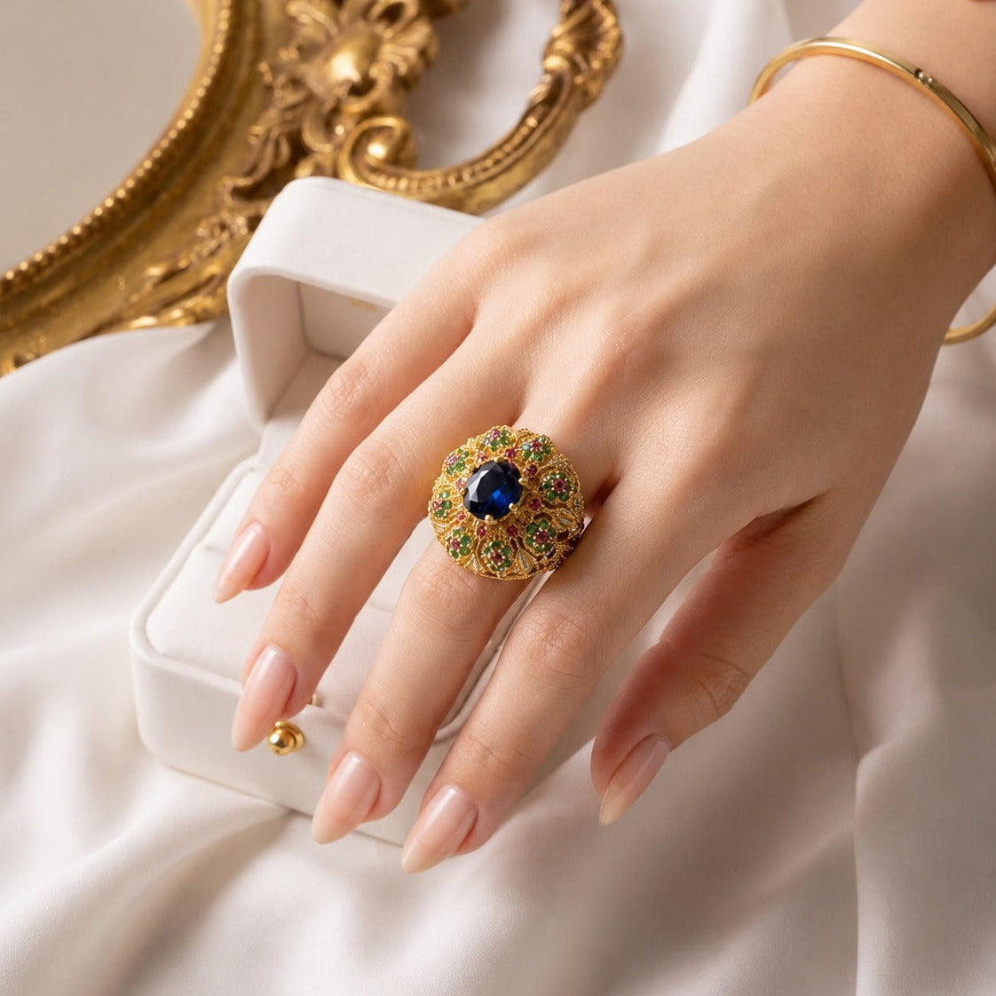 Handcrafted 22k Gold Statement Imperial Medallion