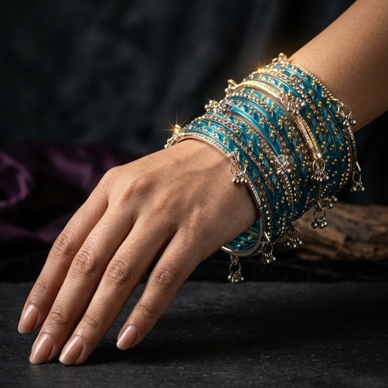 Kashmiri Ghungroo & Blue Glass Chooriyan - Riwaaj