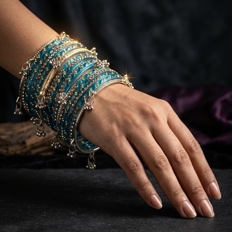 Kashmiri Ghungroo & Blue Glass Chooriyan - Riwaaj
