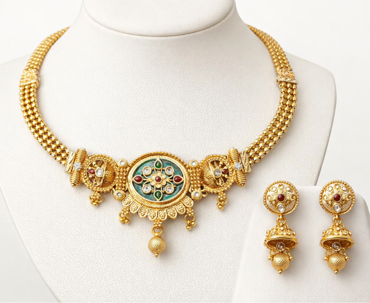 Royal Meenakari Heritage Necklace Set