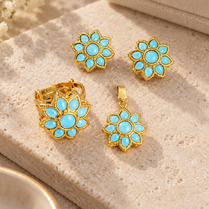 Rang-e-Noor Kundan Locket Set