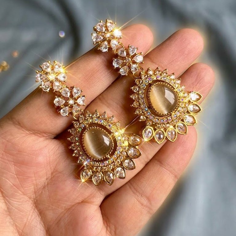 Opaline Royal Earrings - Riwaaj