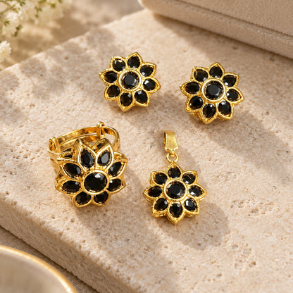 Rang-e-Noor Kundan Locket Set