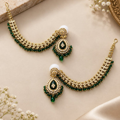 Sahara Floral 22K Gold-Plated Chandelier Earrings