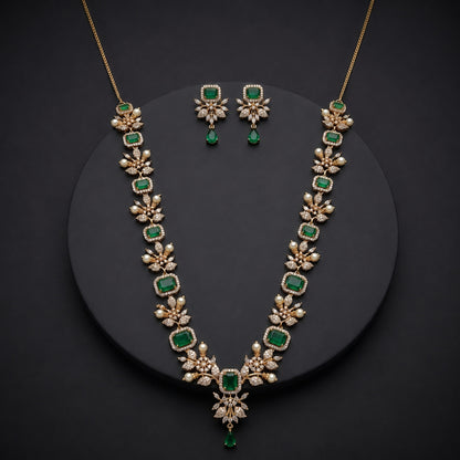 Floral Necklace & Earrings Set