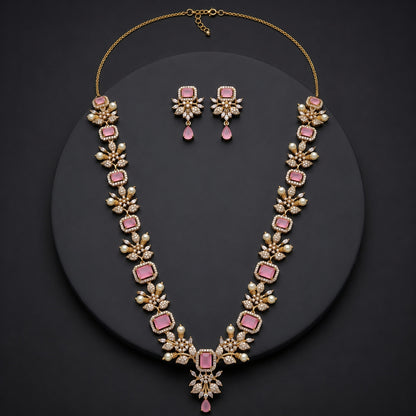 Floral Necklace & Earrings Set