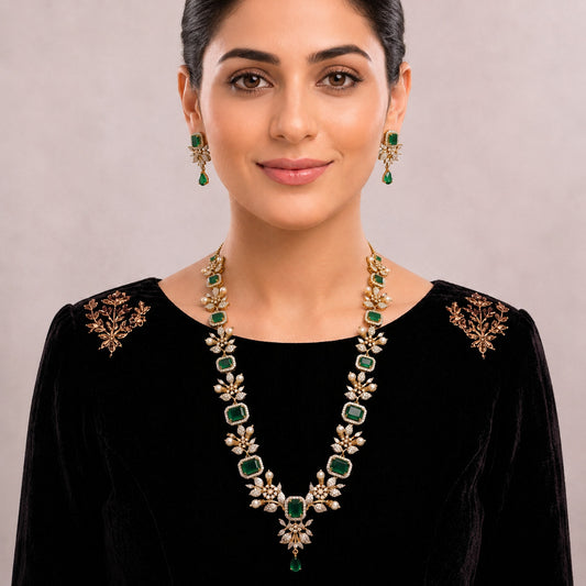 Floral Necklace & Earrings Set